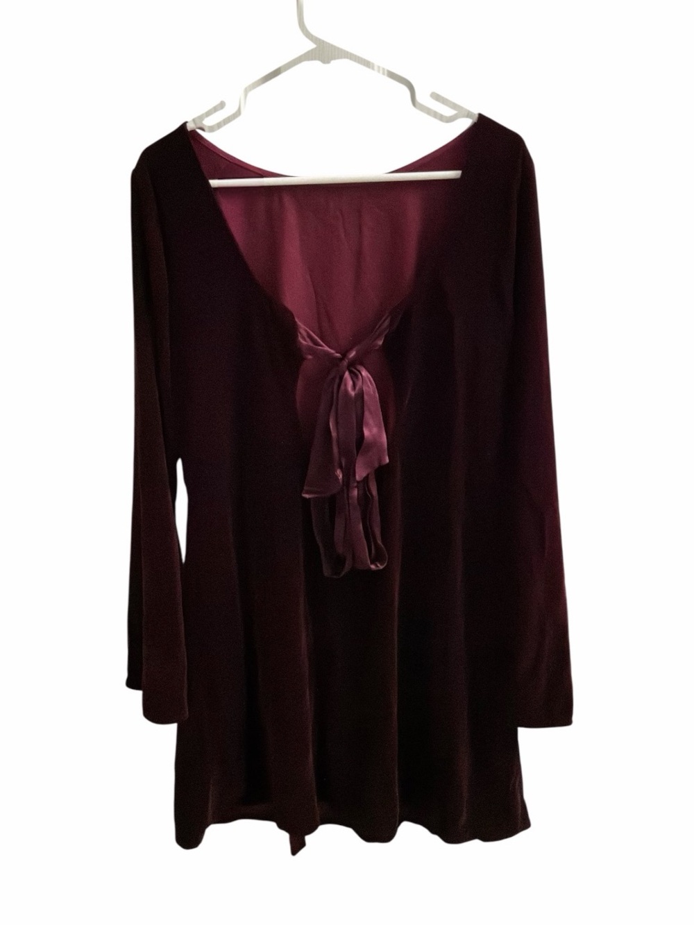 Nobody’s Child Jolene Velvet Tie Back Mini Dress Size 12